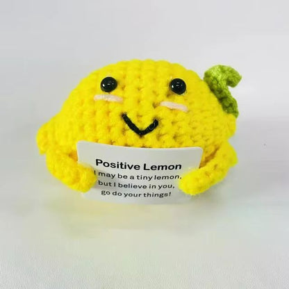 Cozy Pocket Hug Mini Wool Doll  Positive Energy Handmade Plush 9