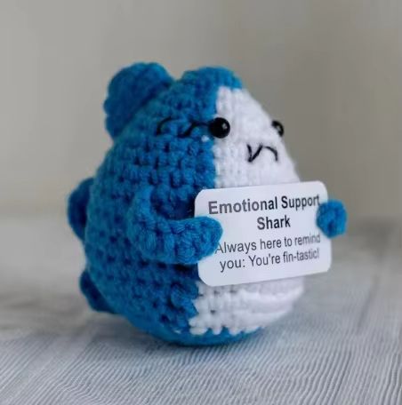 Cozy Pocket Hug Mini Wool Doll  Positive Energy Handmade Plush 8