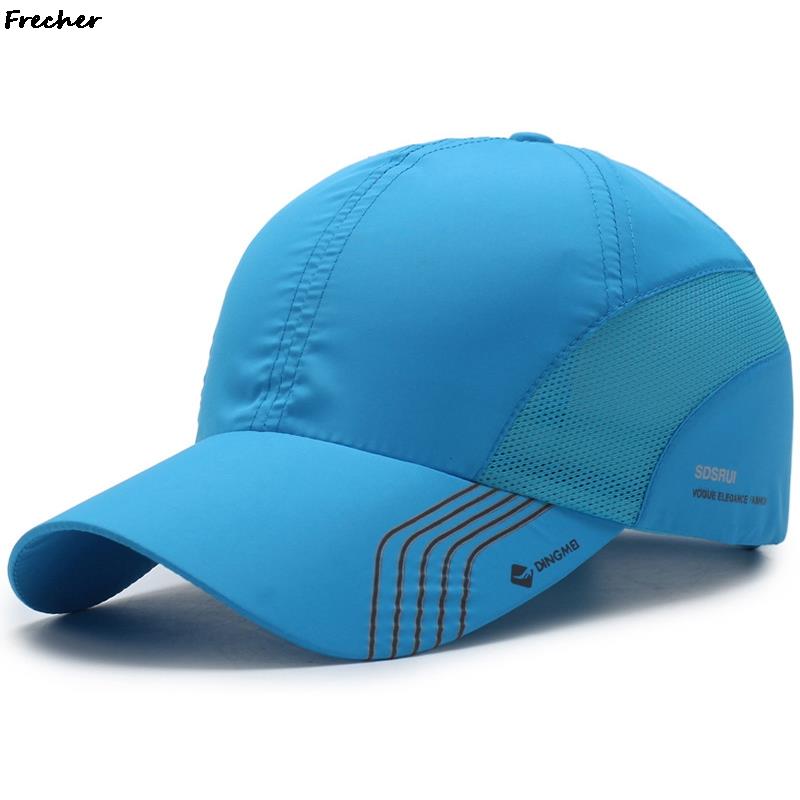 Unisex Quick Dry Fabric Baseball Cap, Blank Pattern Snapback Visors Hat, Adjustable Buckle Sports Caps Dustproof