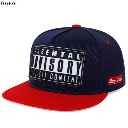 Flat Brim Hip Hop Caps Teenager Sunscreen Hat, New Street Fashion Baseball Cap, Classic Retro Snapback for Outdoor Sport