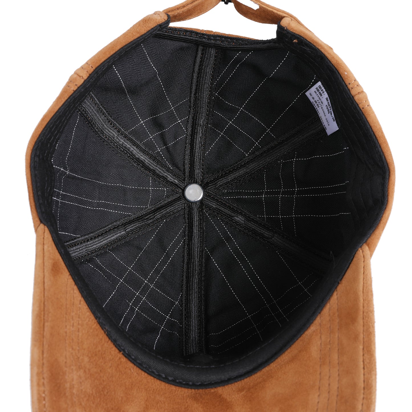 Genuine Suede Leather Baseball Cap for Men Women, Adjustable Buckle Back Unisex Hat, Premium Real Leather Sports Cap