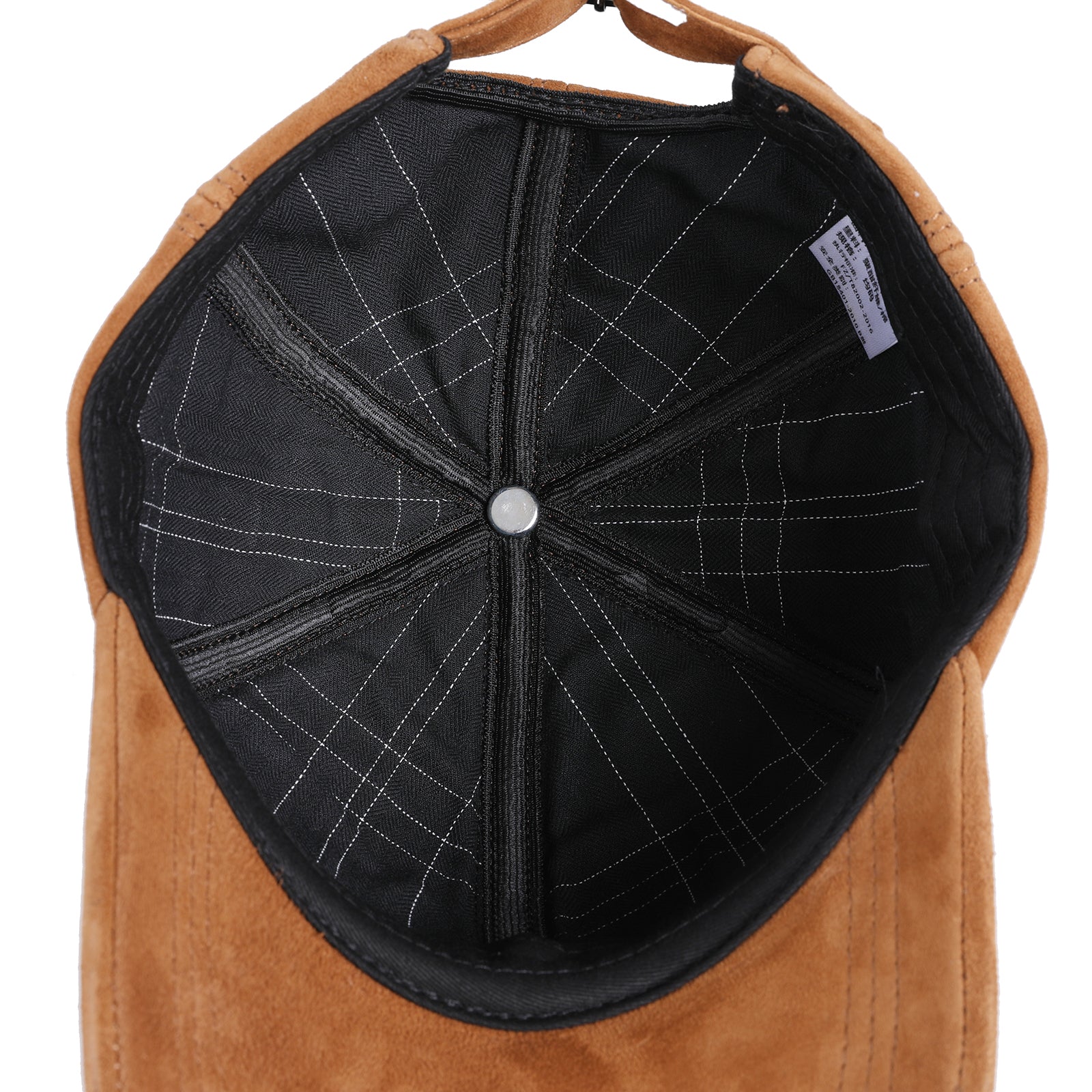 Genuine Suede Leather Baseball Cap for Men Women, Adjustable Buckle Back Unisex Hat, Premium Real Leather Sports Cap