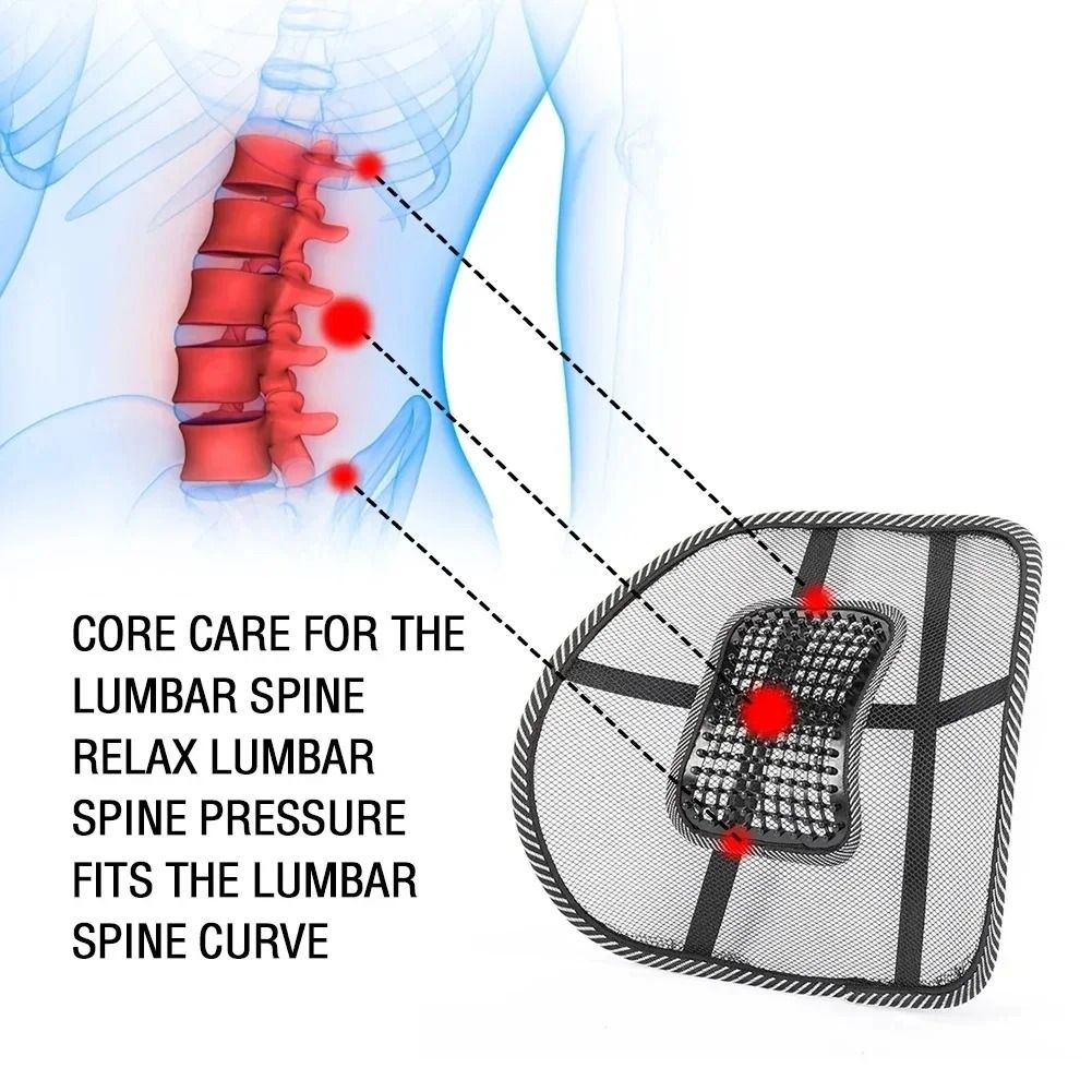 Universal Lumbar Back Support Cushion For Office Chair And Car Seat 2