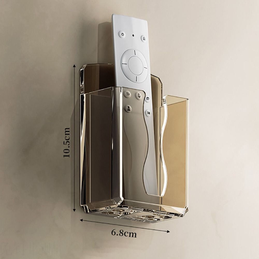 Durable Non-Perforated Wall Mounted Remote Controller Holder, Hanging Stand for Air Conditioner Remote, Phone Charging