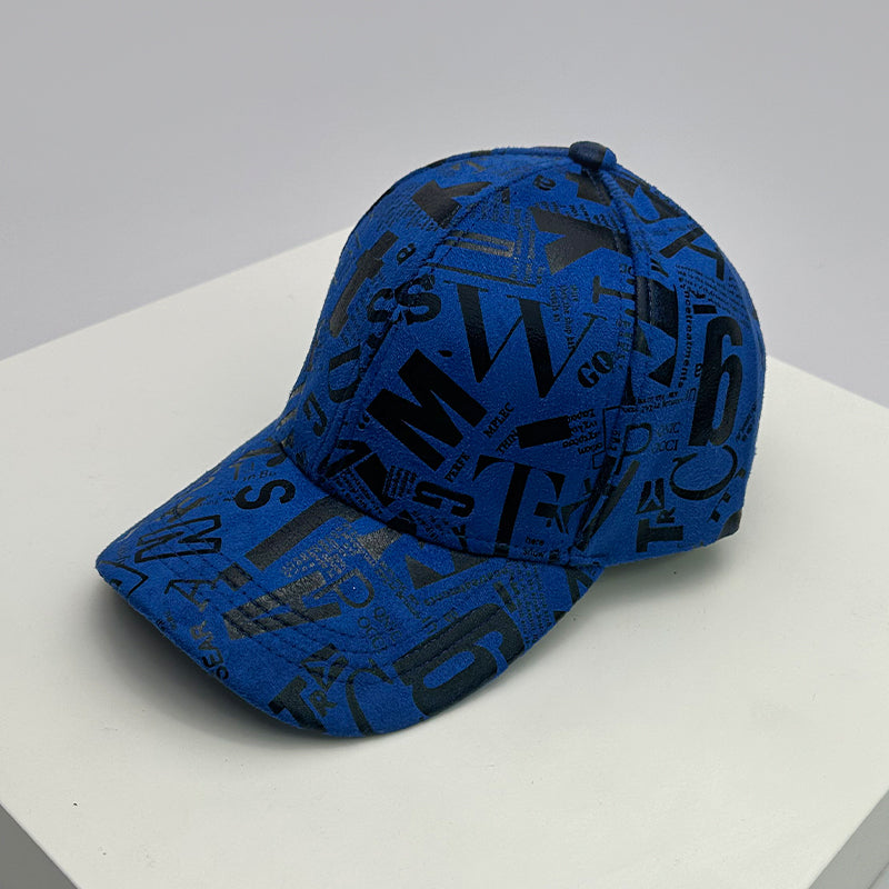 Kpop Men Women Baseball Hats Graffiti Letter Vegan Leather Cotton Breathable HipHop Caps Street Fashion Solar Sport