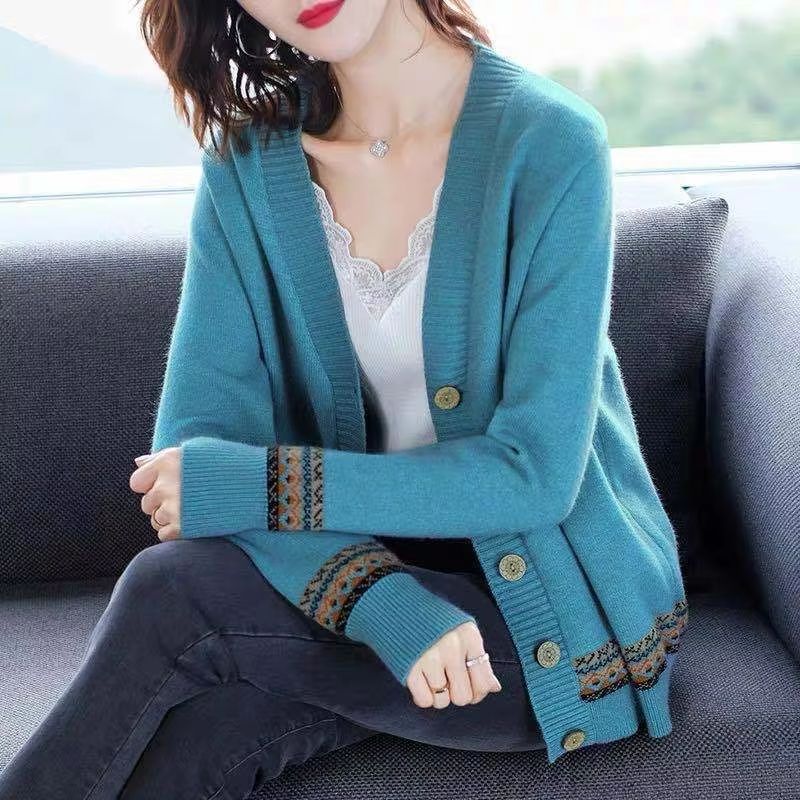 SoftSpring Loose VNeck Button Cardigan  KoreanStyle LongSleeve Knit 7