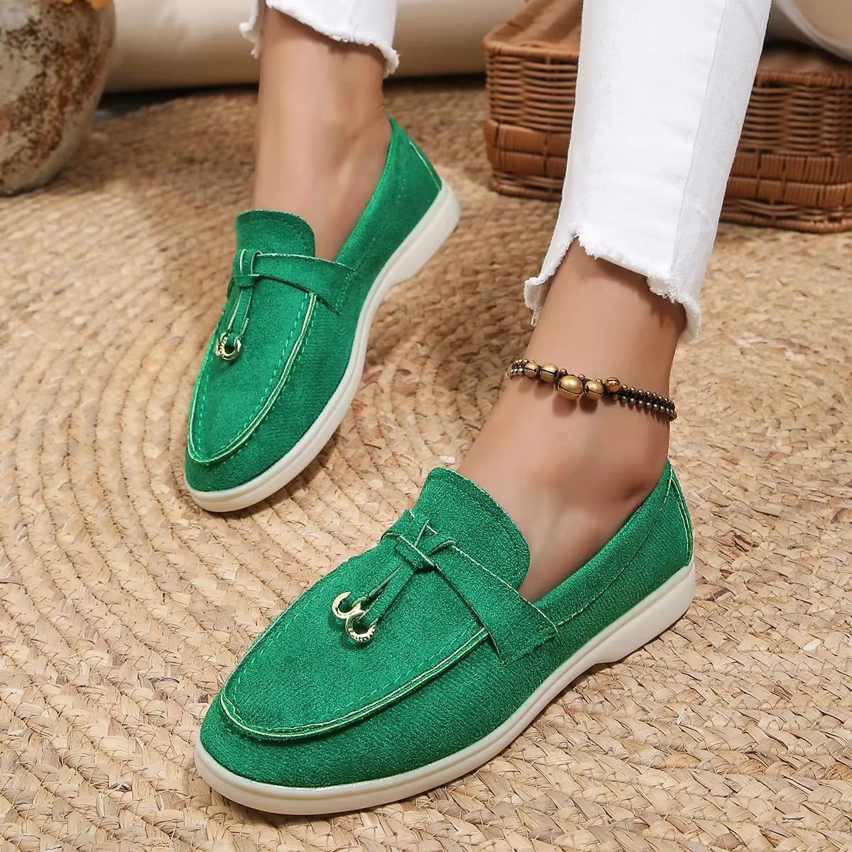 Everyday Comfort Retro SoftLeather SlipOn Flats 2