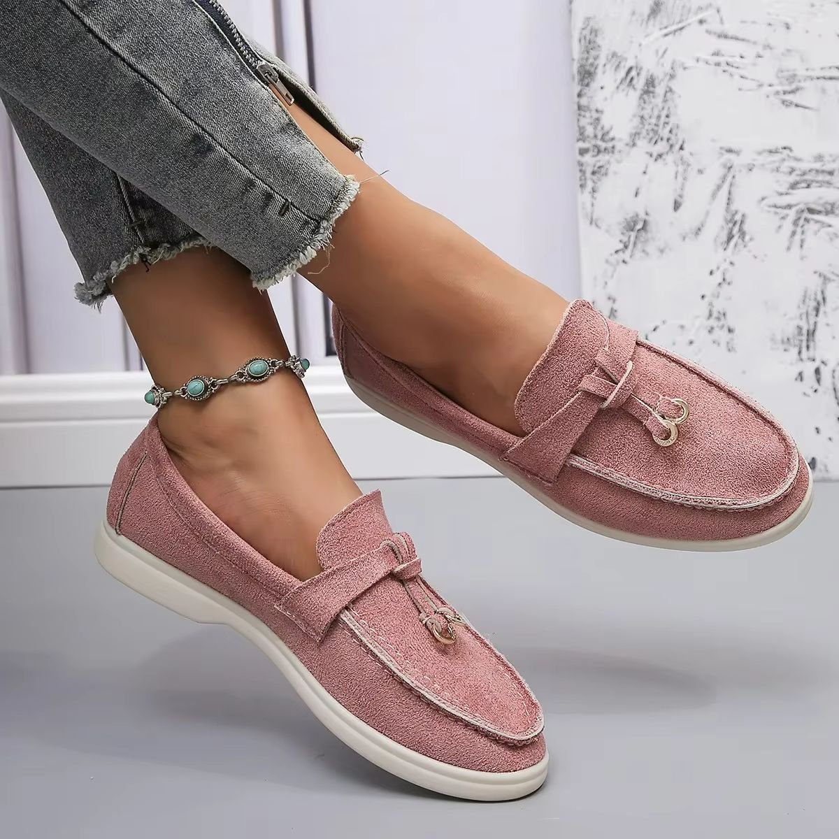 Everyday Comfort Retro SoftLeather SlipOn Flats 12