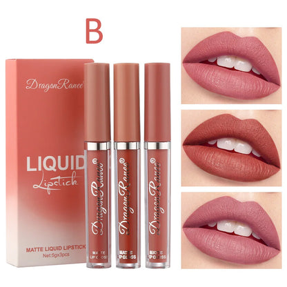Liquid Lipsticks Set Long Lasting, Matte Lipsticks, Waterproof, Make Up For Women, Korean Beauty Cosmetics Kit