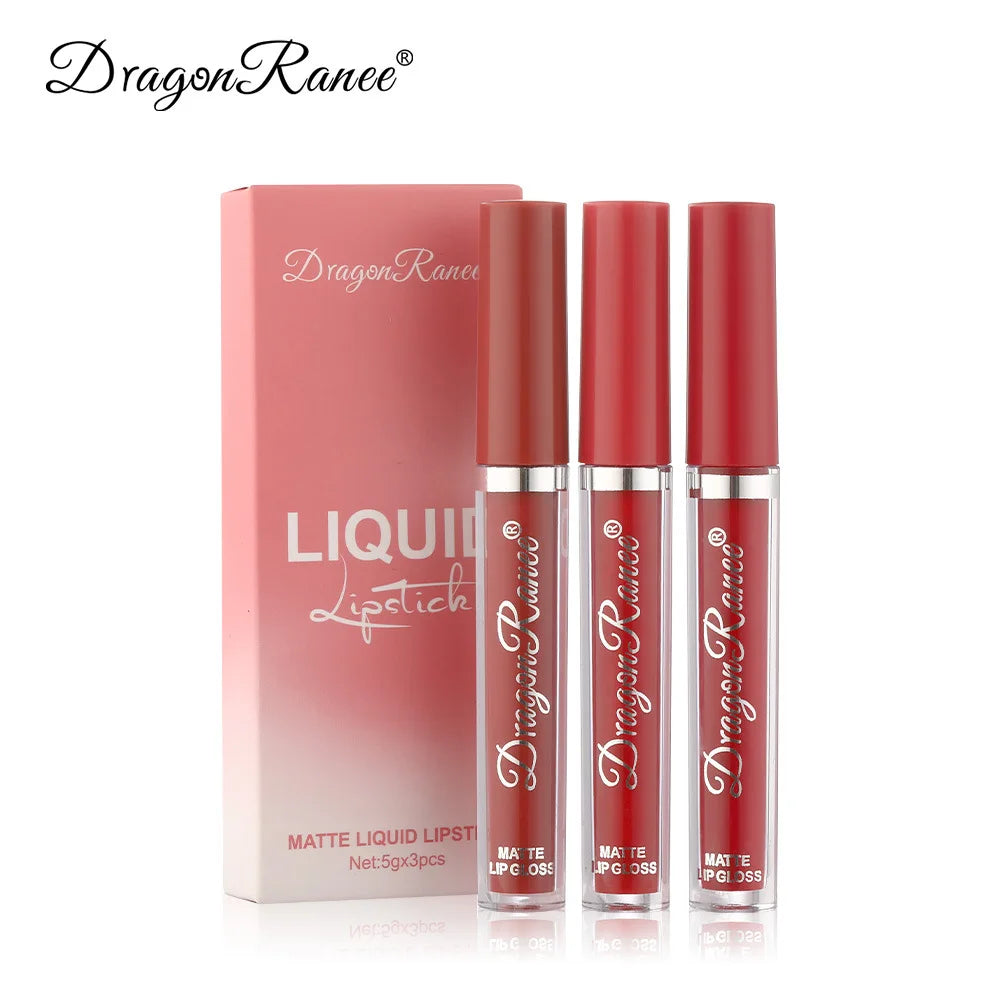 Liquid Lipsticks Set Long Lasting, Matte Lipsticks, Waterproof, Make Up For Women, Korean Beauty Cosmetics Kit