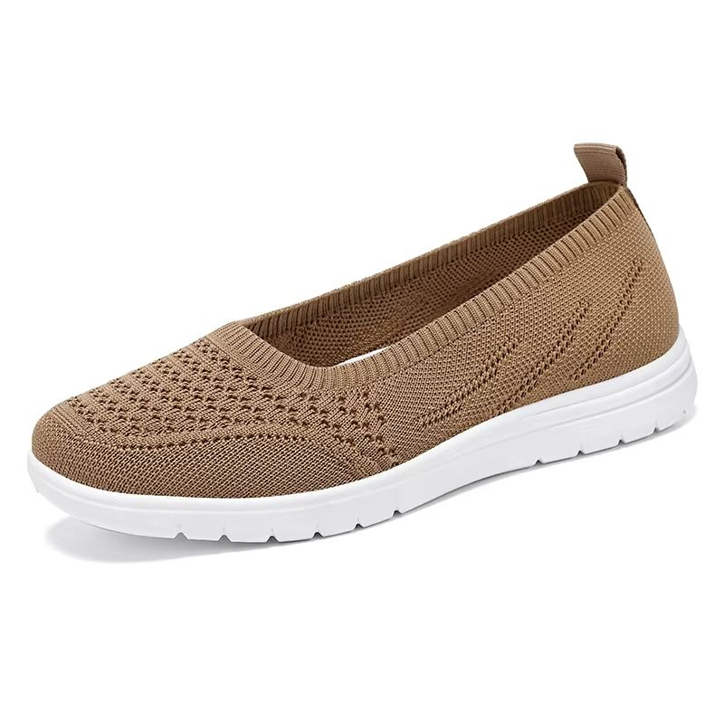 BreathEase Mesh SlipOn Flats  Comfortable NonSlip Platform Walking Shoes 9