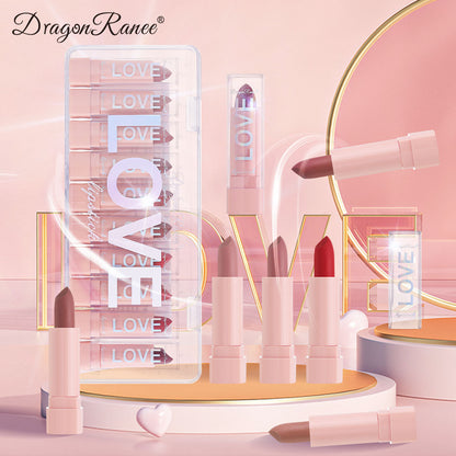 Matte Lipstick Kit lip gloss, Korean cosmetics Lip gloss, Long Lasting Makeup for women Lip pencil, make up Beauty