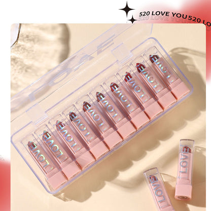 Matte Lipstick Kit lip gloss, Korean cosmetics Lip gloss, Long Lasting Makeup for women Lip pencil, make up Beauty