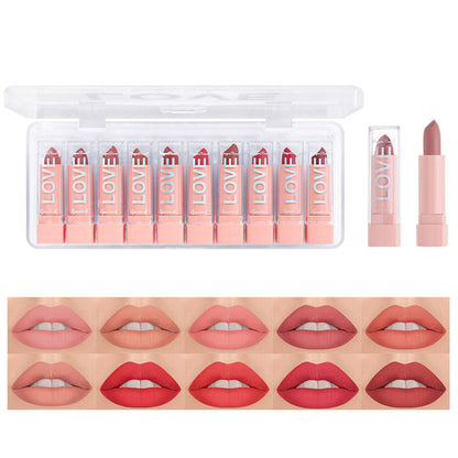 Matte Lipstick Kit lip gloss, Korean cosmetics Lip gloss, Long Lasting Makeup for women Lip pencil, make up Beauty