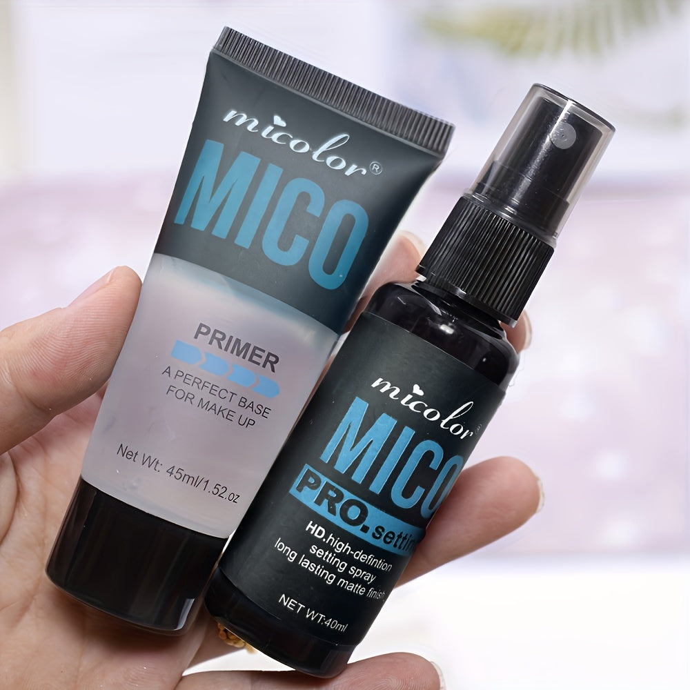 Makeup Set of Primer, Setting Spray, Invisible Pore, Color Rendering, Hold Makeup, Base Makeup, Makeup Finishing