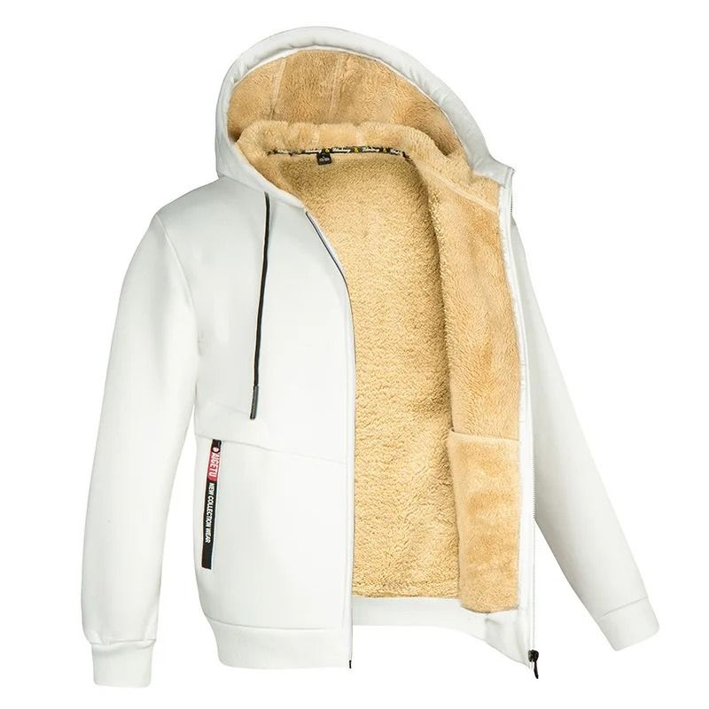 Warm Fleece Lined Zipper Jacket With Pockets For Men And Women Winter Wear 11