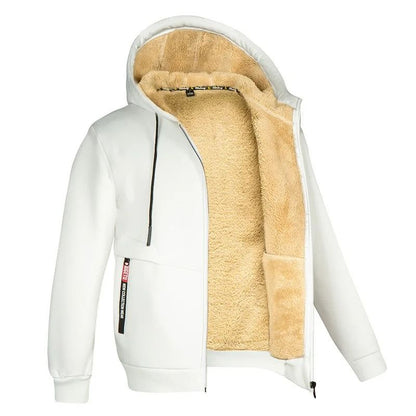 Warm Fleece Lined Zipper Jacket With Pockets For Men And Women Winter Wear 11