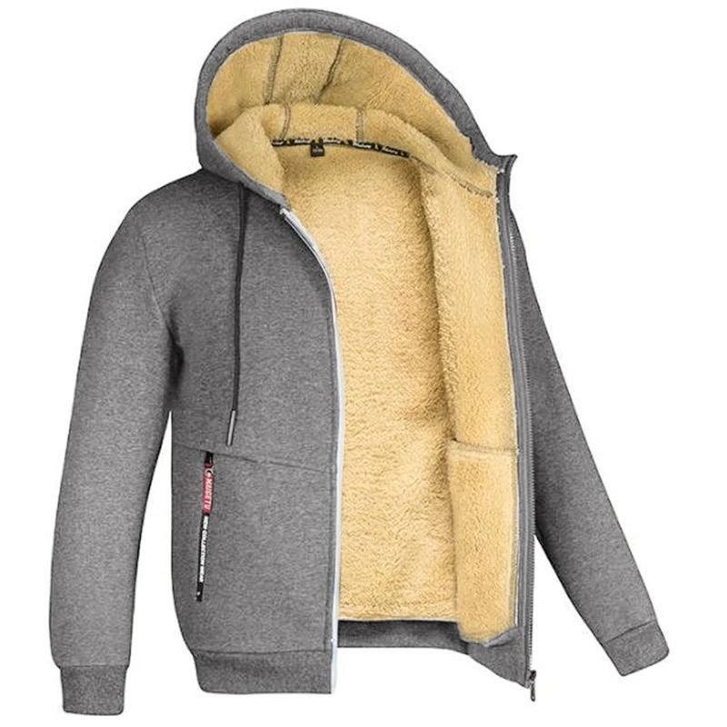 Warm Fleece Lined Zipper Jacket With Pockets For Men And Women Winter Wear 15