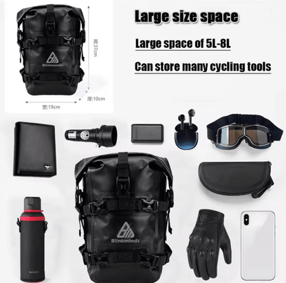 TrailGuard Motorcycle Bumper Tool Bag Waterproof Crash Bar Storage 1