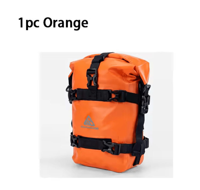 TrailGuard Motorcycle Bumper Tool Bag Waterproof Crash Bar Storage 6
