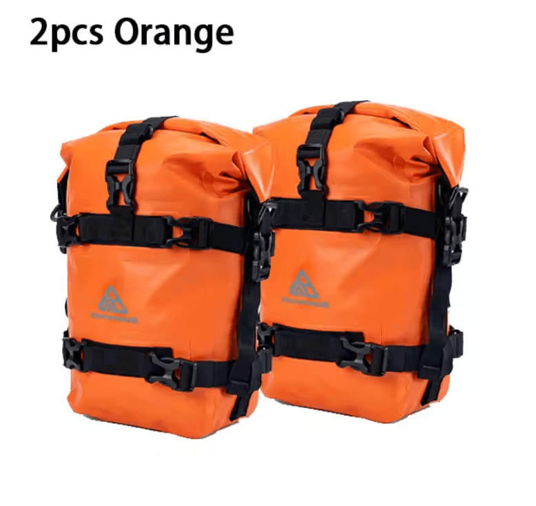 TrailGuard Motorcycle Bumper Tool Bag Waterproof Crash Bar Storage 8