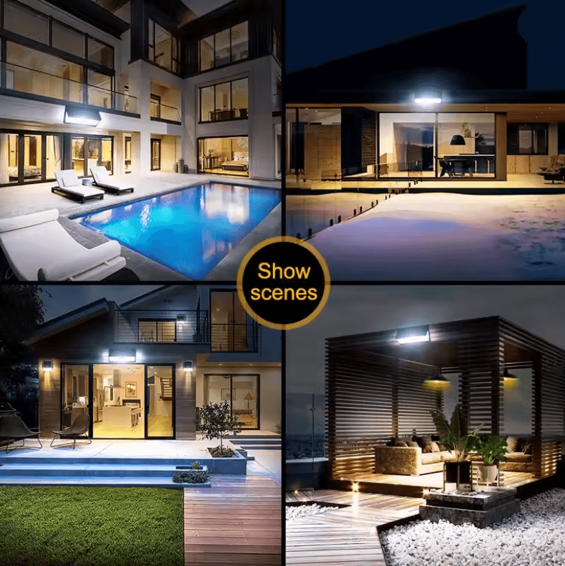 LumaGuard 190 LED Solar Motion Sensor Outdoor Wall Light 2