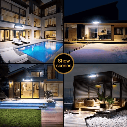 LumaGuard 190 LED Solar Motion Sensor Outdoor Wall Light 2