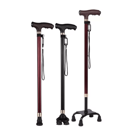 SureStep Retractable Aluminum Walking Cane with LED Light and Non Slip Base