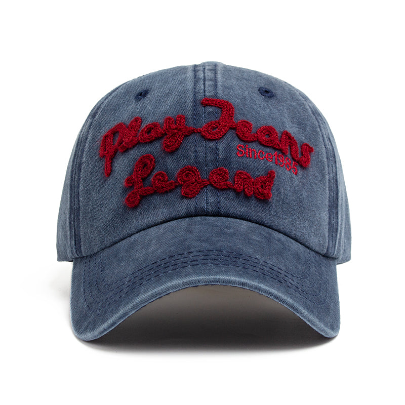 Summer Casual Women Men Baseball Caps Pure Cotton Fishing Cap, Unisex Trucker Hats with Exquisite Letter Embroidery Sun