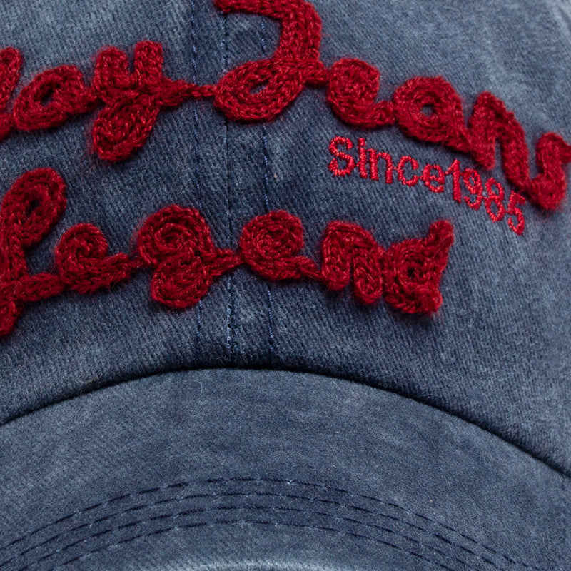Summer Casual Women Men Baseball Caps Pure Cotton Fishing Cap, Unisex Trucker Hats with Exquisite Letter Embroidery Sun
