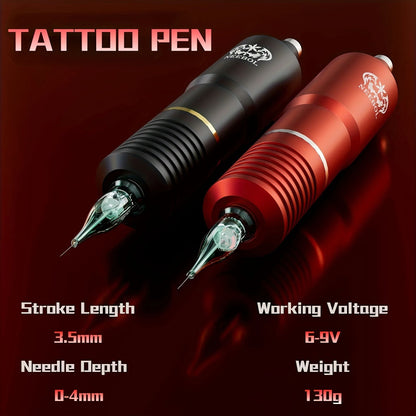 Professional Cordless Tattoo Kit With Complete Wireless Machine Set 5