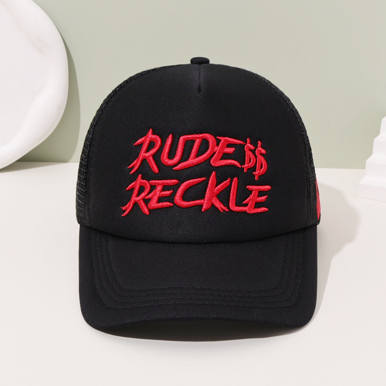 Mesh Breathable Baseball Cap, Fashionable with English Embroidery, Perfect for Outdoor and Daily Wear