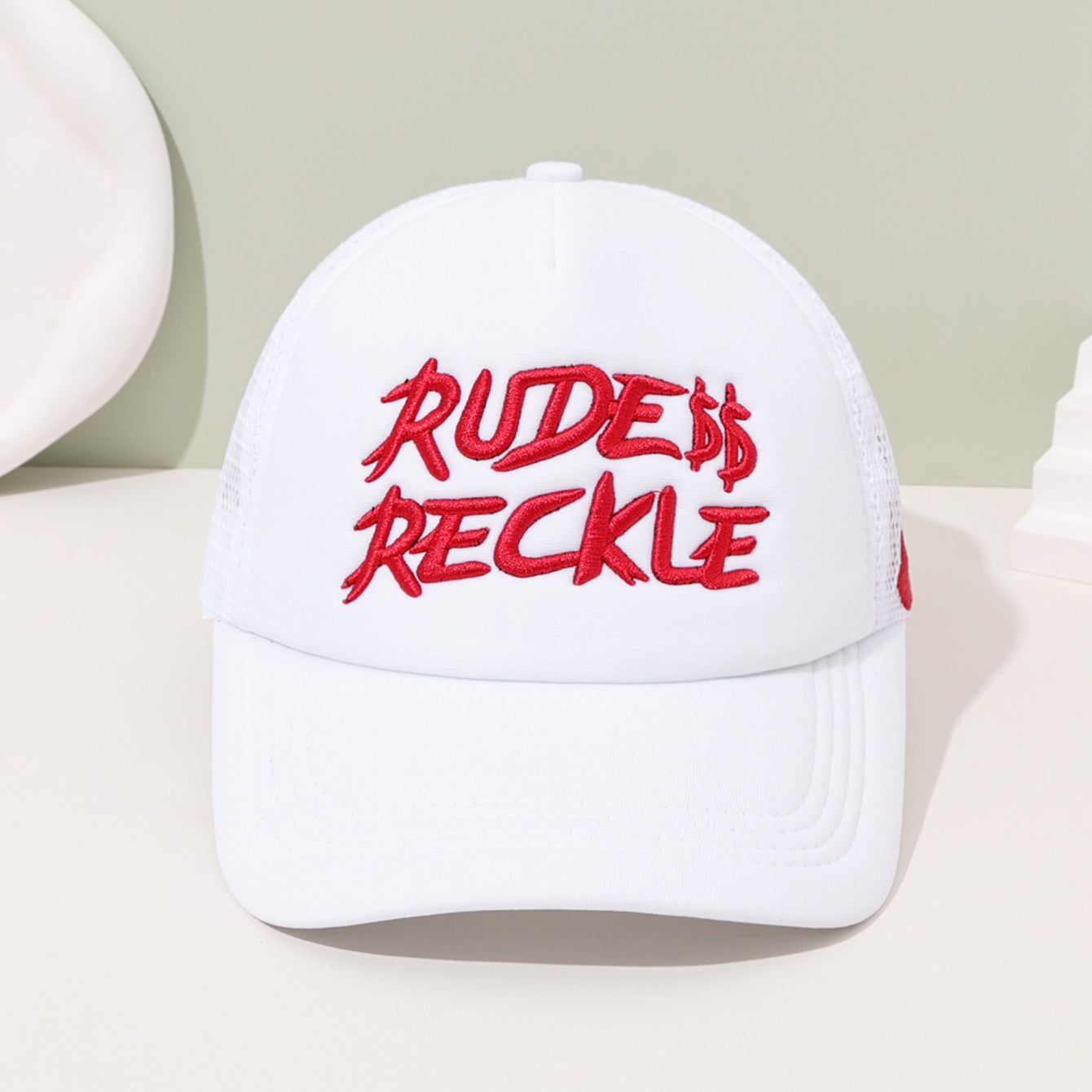 Mesh Breathable Baseball Cap, Fashionable with English Embroidery, Perfect for Outdoor and Daily Wear