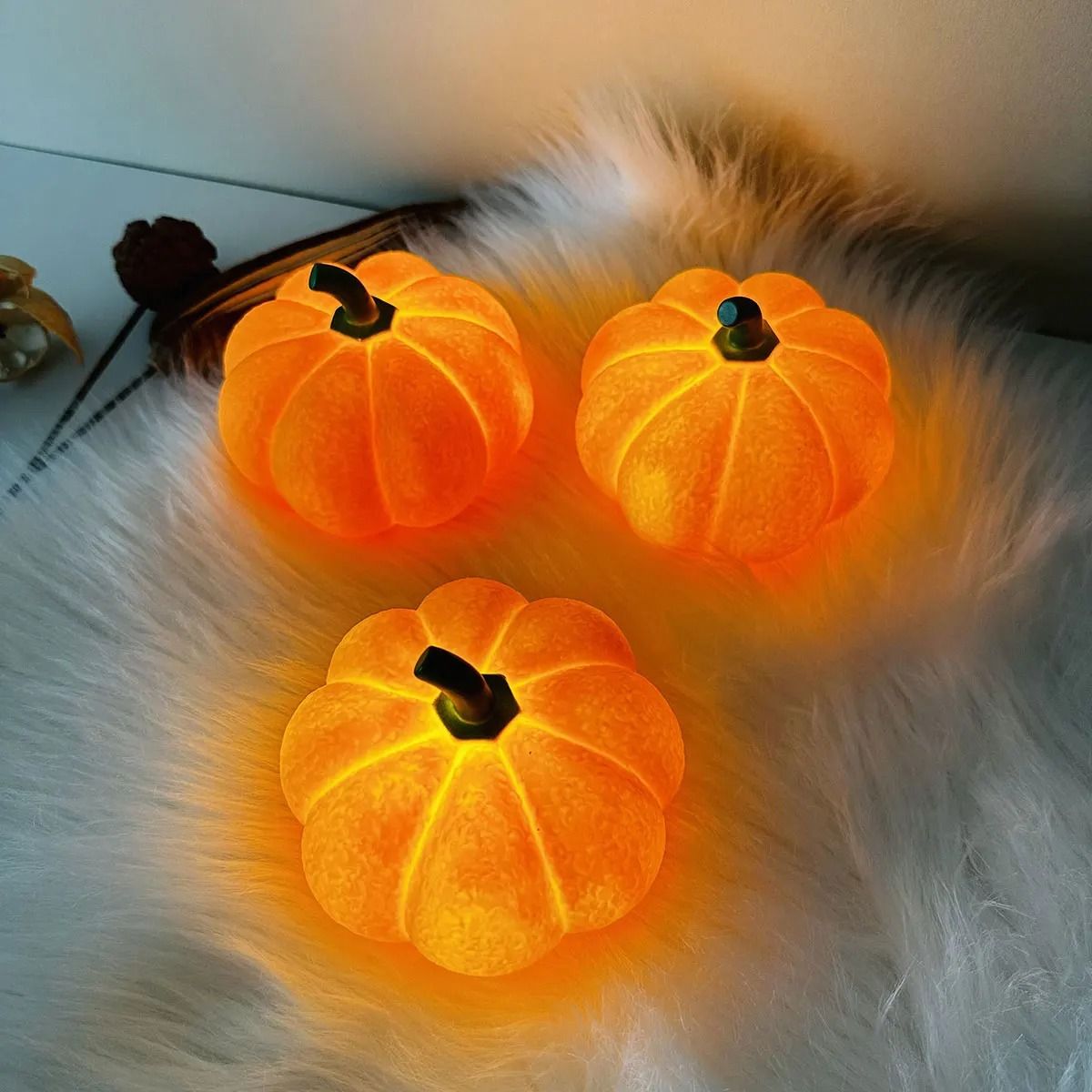 Creative Halloween Pumpkin Nightlight with Soft Light Atmosphere for Bedroom or Dorm