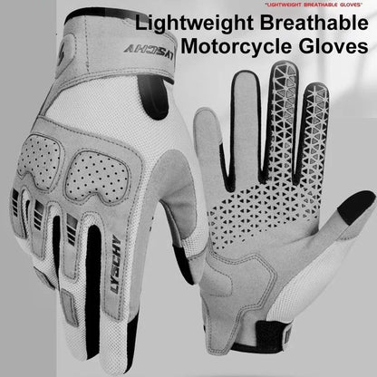 Breathable Summer Motorcycle Riding Gloves for Men and Women