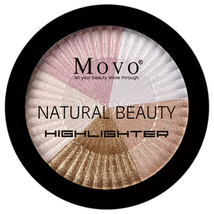 5 Colors Highlighter Powder, Shimmer Makeup Palette, Glitter Highlighter Palette, High Pigment Face Illuminator Makeup