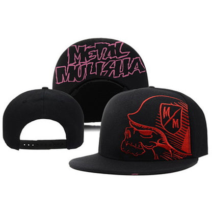 Adjustable Snapback Hats for Men, Flat Bill Baseball Cap, Trucker Dad Gift, Skull Hat, Skeleton Hand Snap Skateboard