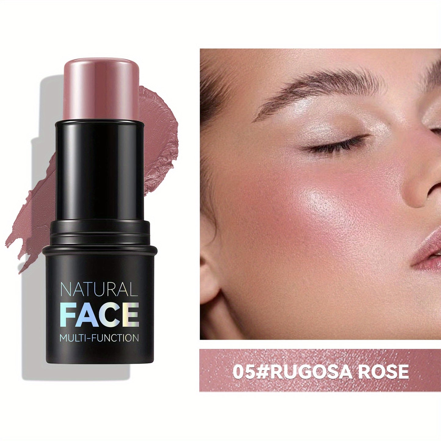 Cream Contour Sticks, Highlighter, Bronzer, Blush, Non Greasy Face Contouring Pen, Water Resistant, Smooth Blend Makeup