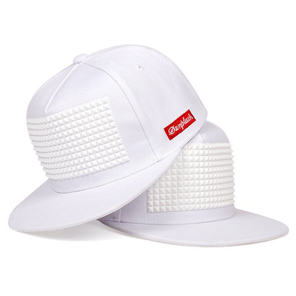 Trucker Hat Fashion Mens Women Snapback Hats, Adjustable Baseball Cap, Flat Bill Brim Hat for Outdoor and Casual Wear