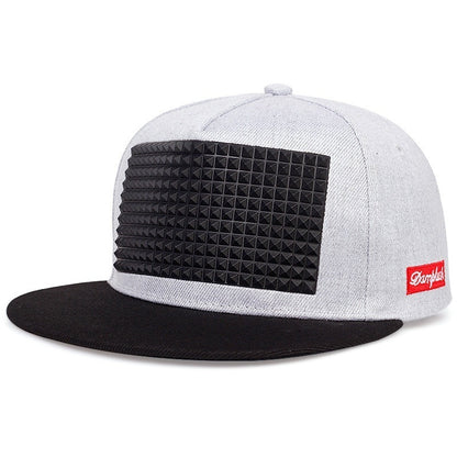 Trucker Hat Fashion Mens Women Snapback Hats, Adjustable Baseball Cap, Flat Bill Brim Hat for Outdoor and Casual Wear