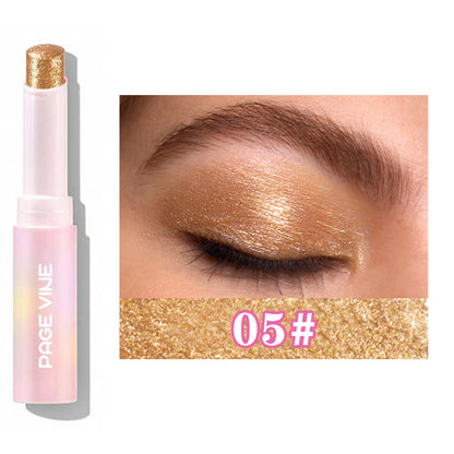 Jelly Eyeshadow Highlight Stick, Long-Lasting High Pigment, Glitter Shimmer, Valentine's Day Party, Beach Travel Holiday