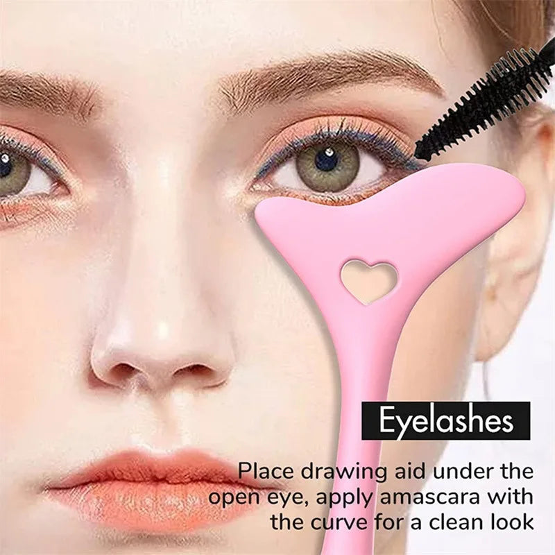 Multifunctional Eyeliner Stencil Wing Tips Silicone Eyeliner Aid Reusable Lipstick Wearing Tool Mak 1