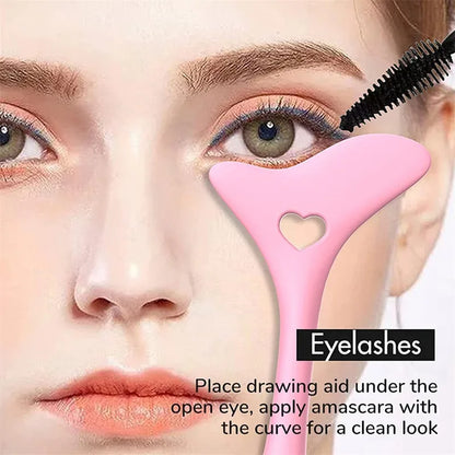 Multifunctional Eyeliner Stencil Wing Tips Silicone Eyeliner Aid Reusable Lipstick Wearing Tool Mak 1