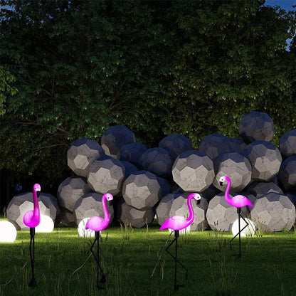 Flamingo Solar Powered Outdoor Yard Stake Lights 1