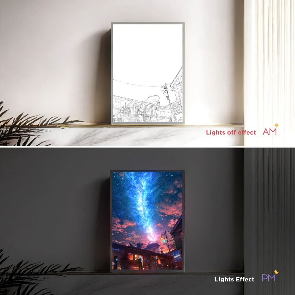 Galaxy Anime LED Night Light  3D Starry Ceiling Lamp For Teens 2