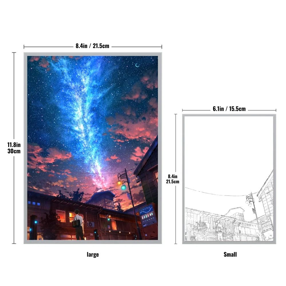 Galaxy Anime LED Night Light  3D Starry Ceiling Lamp For Teens 6
