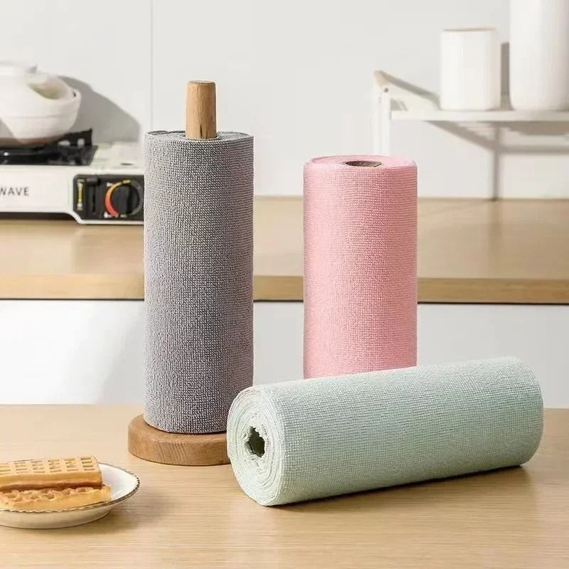 Reusable Microfiber Kitchen Cloth Roll  EcoFriendly Cleaning Towels For Dishes Counters And More 4