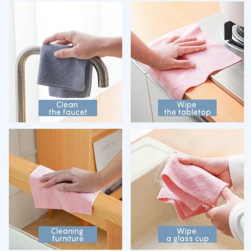 Reusable Microfiber Kitchen Cloth Roll  EcoFriendly Cleaning Towels For Dishes Counters And More 6