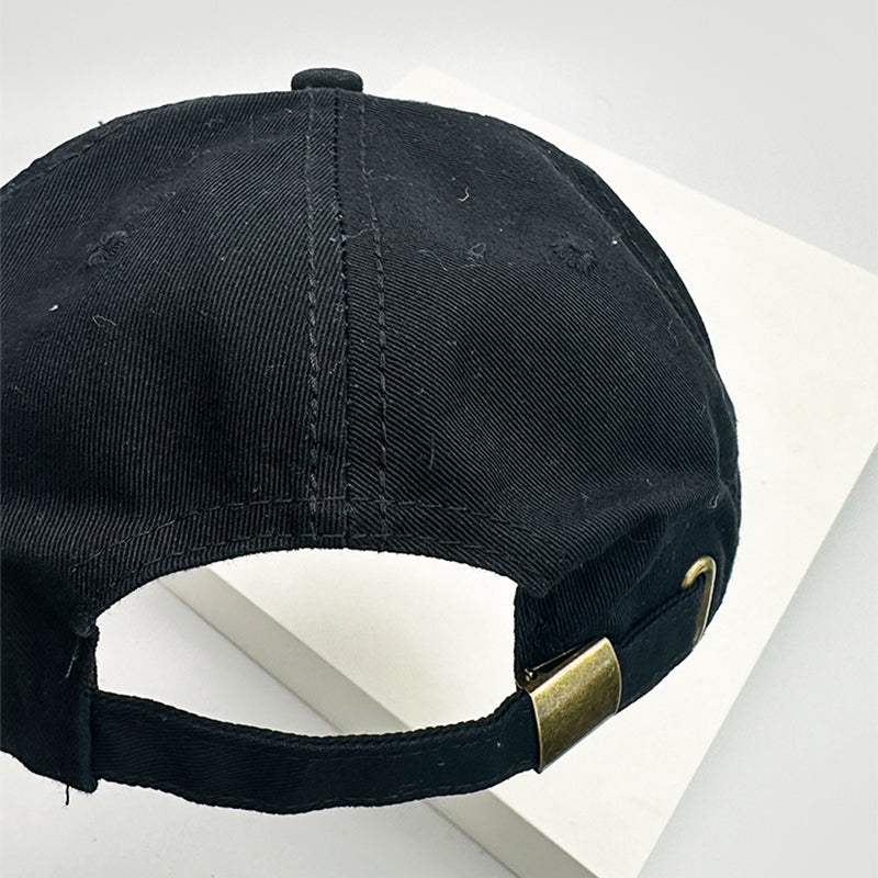 New Unisex Letter Embroidery Baseball Hats, Breathable Personal Sunshade Peaked Caps, Versatile Fashion Retro Style