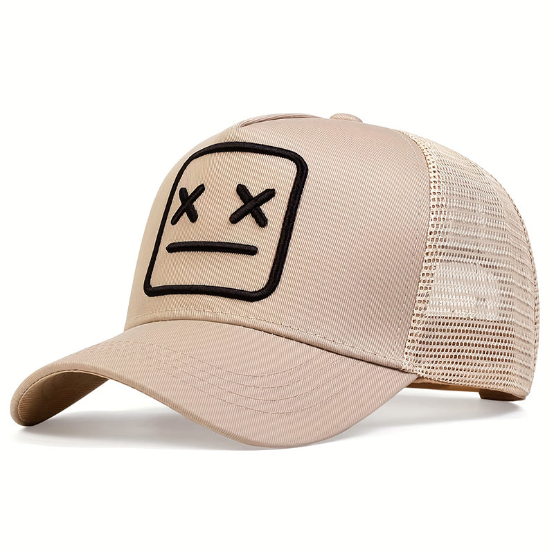 Unisex Embroidery Baseball Net Caps, Adjustable Casual Hats, Hip Hop Cap Spring and Summer Outdoor Sunscreen Hat